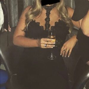 Black Lace Crop top